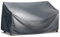 Mehr Garten Gartenbank Abdeckung 3 Sitzer, 163x70x63/86 cm, grau, Oxford 600D Gewebe, Schutzhülle Gartenbank, wasserdicht, UV-beständig und wetterfest