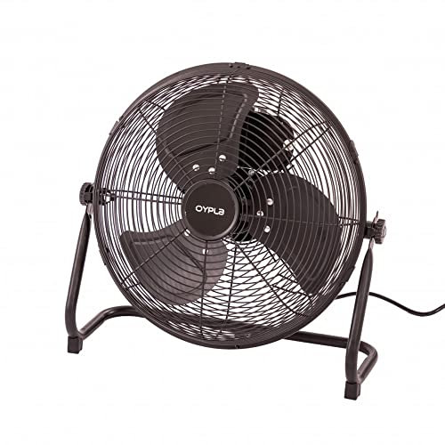 Oypla Electrical 18 Inch Black 3 Speed Floor Standing Gym Fan Hydroponic