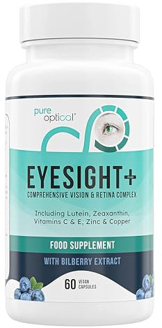 Eyesight Plus AREDS2 Eye Supplement - 60-Day Eye Health Capsules with Lutein, Zeaxanthin & Bilberry