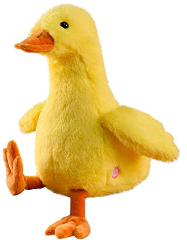 JAWSEU Plüsch Kuscheltier Gans, LED Gans Plüschtier Kissen, Niedliche Leuchtende Luminous Ente Stofftier Kuscheltier Kissen Puppe Gefüllte Stofftiere Spielzeug Geschenk für Kinder