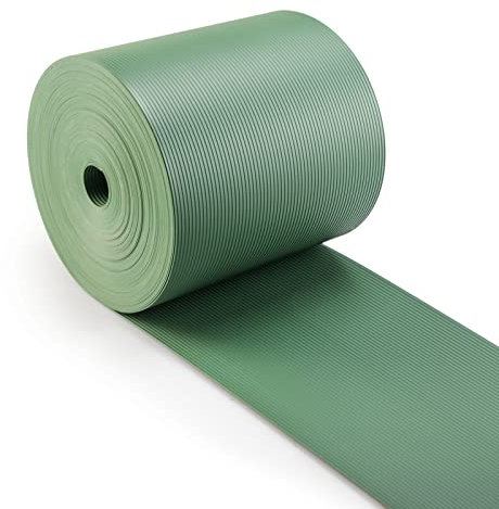 Seiletech.de Tiras de protección visual, verde, 19 cm x 35 m, 450 g/m², +20 clips, lámina para vallas, protección visual, material de jardín, estabilización UV, resistente al desgarro, rollo de PVC