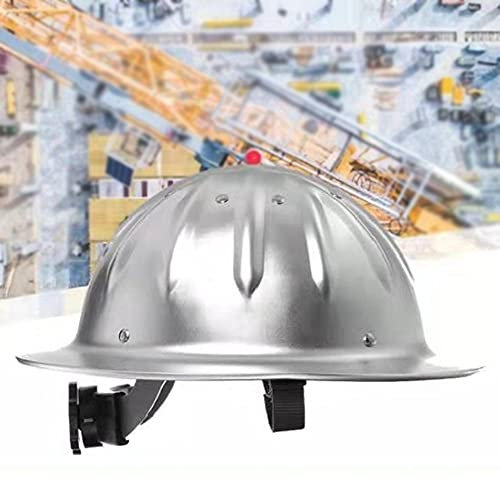 Schutzhelm, Helm aus Aluminiumlegierung, hochfester Helm, Vollrand-Design, Top-Verstärkung, Schutzhelme, Verstellbarer Schutzhelm, Bauhelm