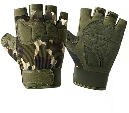 Mitaines de tir de l'armée militaire demi-doigt hommes gants tactiques sports de plein air vélo équitation fitness gants
