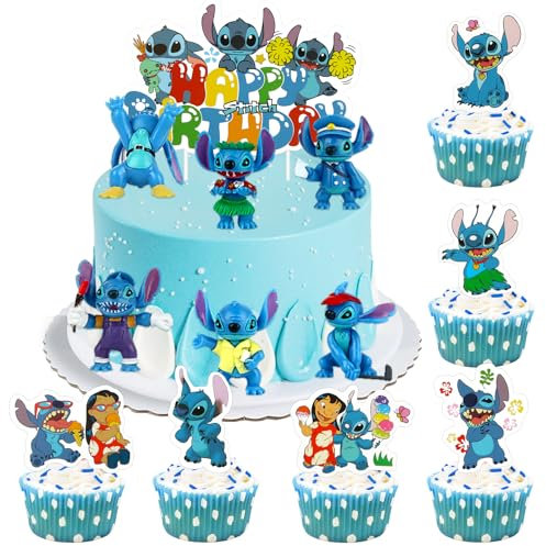 31 Cake Topper Tortendeko, Toppers Geburtstag Kuchen Deko, Cupcake Figur Party Geburtstag Kinder Tortendeko Kuchendekoration Spielzeug