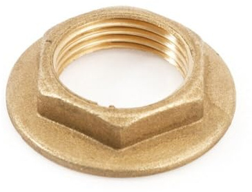 GHIERA CONTRODADO OTTONE FILETTATURA VALVOLA TUBO RACCORDO DADO CON FLANGIA 1/2