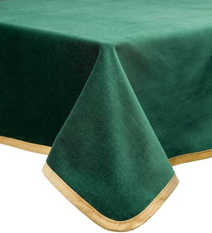 Bridge & Poker Tablecloth British Made Green Cotton Velvet Card and Gaming Table Cloth (42.5 x 42.5)