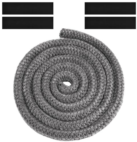 Flintronic Joint Tressé pour Insert et Poêle, 20mm x 2.5m Joint en Fibre de Verre avec 4 Ruban, Joint Réfractaire, Joint Insert Cheminée pour Poele a Bois, Cheminée, Chaleur, Résistante à 600°C