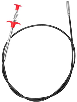 zoerbufan Herramienta Fregadero Alambre Desatascador Tuberias a Presion, Desatascador Tuberias Profesional Manual 1.6m Desatascador WC Limpia Tuberias