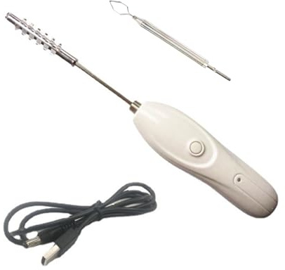 SUMMITDRAGON Vide-pomme électrique pour enlever les noyaux de fruits et légumes, étanche, avec 2 différents gadgets de cuisine