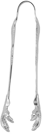 Aramox Tinks de Hielo Estilo Garra, Forma de águila de Acero Inoxidable, Pinzas de Cocina Multifuncionales para Cubitos de Hielo y Azúcar, para Uso en el Hogar y la Barra (SILVER)