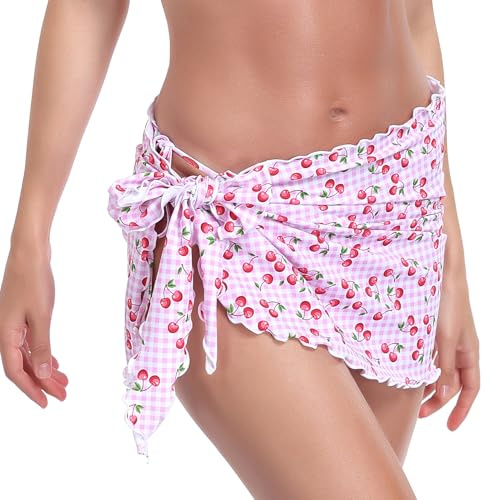 RELLECIGA Falda de Bikini Mujer Traje de Baño Sarong Pareo Olas