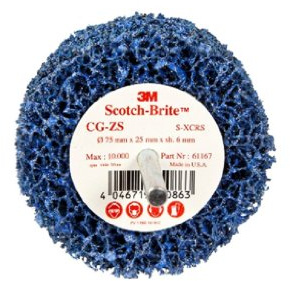 3M CG-ZS Disque rotatif brosse de nettoyage Bleu 150 x 13 x 8 mm