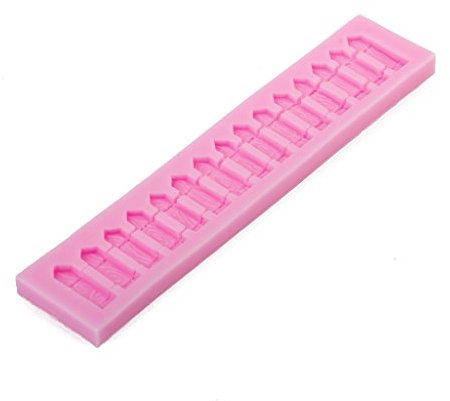 Picket Fence Shaped Silicone Mould Fondant Cake Decorating Mould Soap/Chocolate Bake Mould