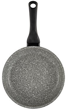 Barazzoni - Sartén de Aluminio de Efecto Piedra con Revestimiento de Marmotech y Base de inducción (diámetro de 20 cm), Color Gris