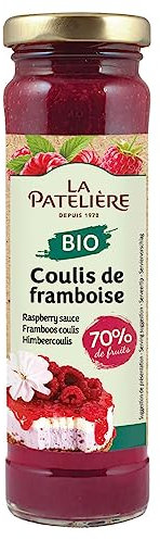 LA PATELIERE Coulis de Framboise Bio 70% de Fruits 165 g