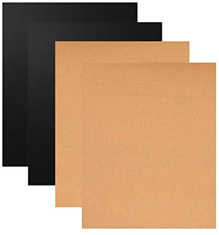 JZK 4 x Fogli in Teflon PTFE stuoie Carta Forno Antiaderente Riutilizzabile per teglia Forno, Tappetino griglia Barbecue, Panno per Stirare antilucido