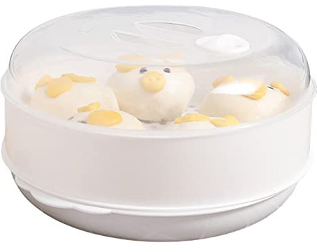 HINAA Microwave Steamer Food Vegetable Steamer With, Microwave Cooking Pot For Kitchen, 1-3 Tiers
