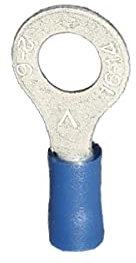 WeltiesSmartTools 20 isolierte Ringkabelschuhe M5 blau Isolierte Quetschverbinder Steckverbinder Ringquetschverbinder teilisoliert für 1,5-2,5mm² Kabel für KFZ und Elektrogeräte