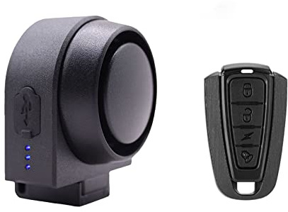 Maizoon Alarme de vélo antivol Corne Alarme antivol étanche Sonnerie avec télécommande 3 sensibilité réglable Scooter Mountain Bike Accessoires de Moto USB Rechargeable ZA01