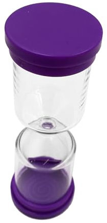 F Fityle Sablier décoratif Vide remplissable, Accessoires d'expérimentation pour Enfants, Horloge de Sable compacte (sans Sable) pour Bureau d'étude à Domicile