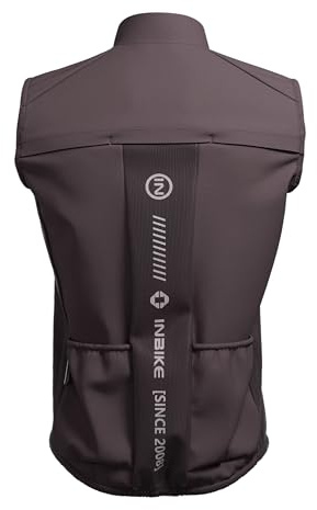 INBIKE Ultraleicht (Nur 100g) Herren Fahrradweste Windbreaker Weste Atmungsaktive Reflektierend UV50+ Schutz Laufweste Winddicht Ärmellos Sommer Fahrrad Rennrad City Freizeit