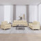 ZEYUAN 3-TLG. Sofagarnitur mit Kissen Creme Stoff, Sofa Mit Relaxfunktion, Couchgarnitur, Wohnzimmer Sofa, Couch, Sofa Set 3201244