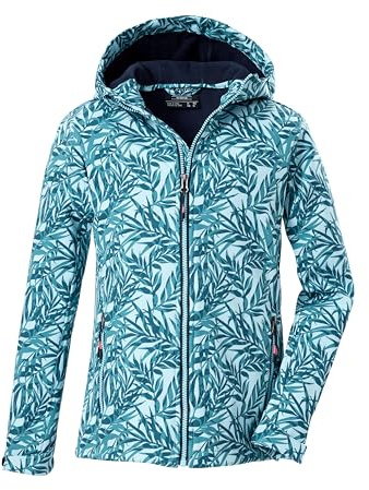 Killtec flickor Mädchen Softshelljacke Print Softshell/utomhusjacka med huva