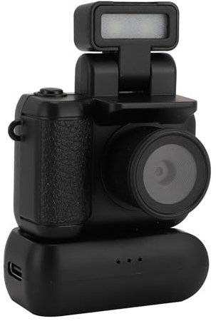 Oreilet Portable Action Camera, 2MP 1080P High Definition Lightweight Compact Vlog Travel Camcorder with Color Screen, Retro Sports Cam for Teens Students Kids