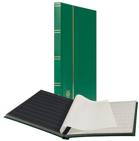 Leuchtturm 327381 Clasificador DIN A4, 32 páginas Negras, Tapa no Acolchada, Verde