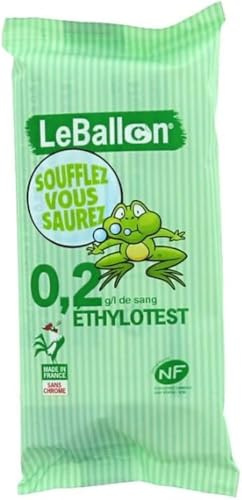 Le Ballon Ethylotest 0,2g Jeune Conducteur
