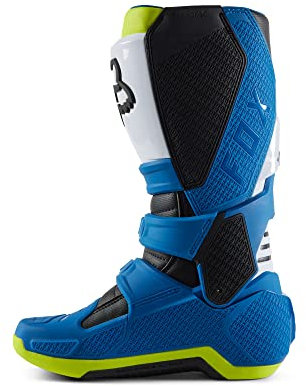 Fox Racing Herren Motion Motocross Dirt Bike Stiefel, Blau/Gelb, Größe 42