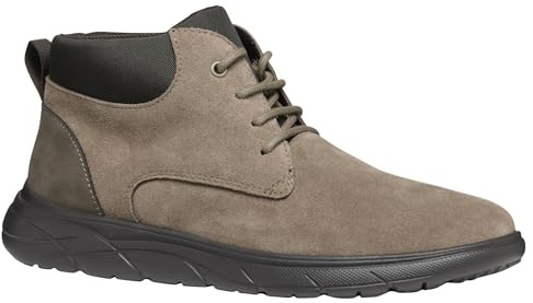 Geox Stivaletto U Portello B Uomo, Grigio tortora., 39 EU