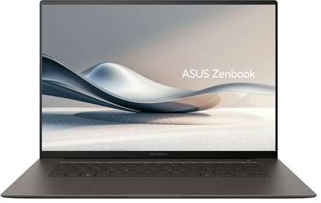 ASUS Zenbook S16 | Zumaia Gray | 16 WQXGA+ OLED | AMD Ryzen AI 9 365 | RAM: 24GB | SSD: 500GB | beleuchtete Tastatur | Aluminium | Copilot+ | Windows 11 Pro | Office 2024 Pro | Notebooktasche