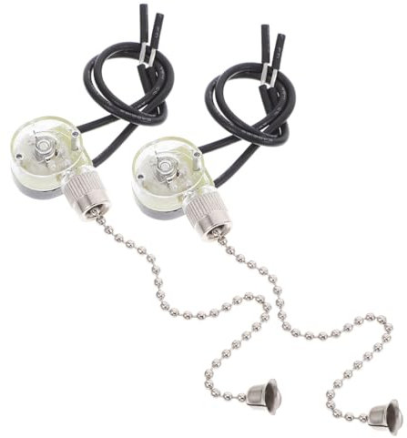 OSALADI 2-teilige Deckenventilator-lampenkette Zugkette Deckenventilator-zugkette für Badezimmer und Lichter Dekorative Deckenleuchten-zugkette