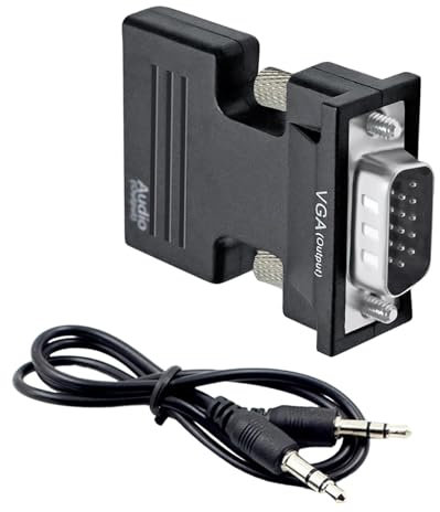 VGA a USB Display Converter para HDTV - Adaptador macho a hembra con amplificadores