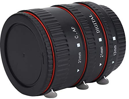 ASHATA Plastic Auto Focusing Macro Extension Lens Adapter Tube Rings Set (13mm & 21mm & 31mm) for Camera with EF Mount