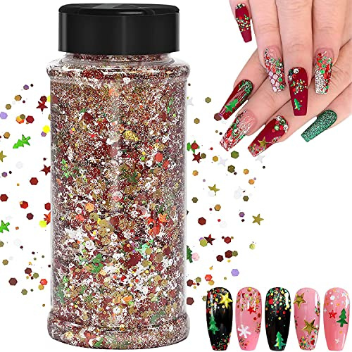 100g Sequins Glitter,Paillettes pour résine, Visage, Ongles, Corps, Festival, Fête - Paillettes pour Ongles(SD-01)