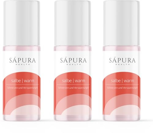 Wärmesalbe Roll-On - Extra Stark - Wärmebalsam Muskelentspannung Nacken Schulter - Wärme Sportgel Rückenschmerzen - Dermatologisch geprüft