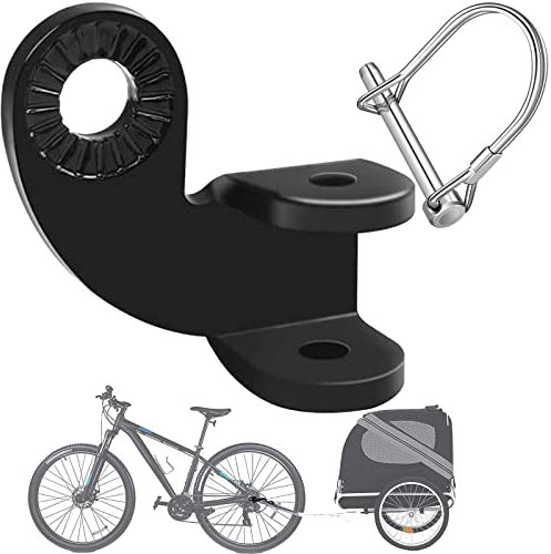 Tow Hook Bike Attachment, Bike Trailer Steel Connector, Bike Trailer Coupler Adapter, for Burley Trailer Replacement Tool, Kids Trailers Pet Cargo Trailer Most Cycling Black