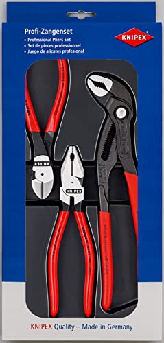 Knipex Zangensatz 3 Stk. 175 mm Kombizange, Seitenschneider, Wasserpumpenzange