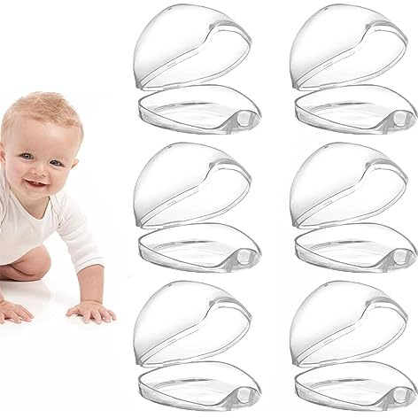 Geteawily Estuche para chupete de bebé, soporte transparente para chupete, de almacenamiento portátil para chupete, contenedor sin BPA, estuche de almacenamiento para chupete para viajes y