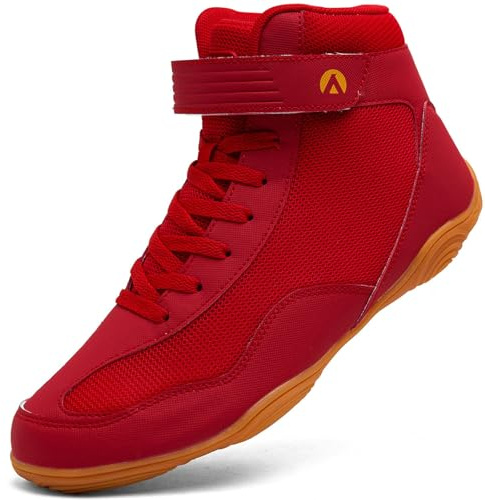 Mufanton Chaussures de Lutte pour Hommes Bottes de Boxe pour Homme Wrestling Shoes Chaussures d'arts Martiaux antidérapantes