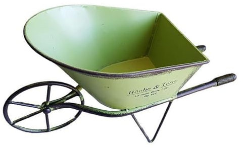 FGDTREE Vintage Small Flower Cart Unicycle Planter Metal Decorative Wheelbarrow Planter For Indoor And Outdoor Garden Decoration