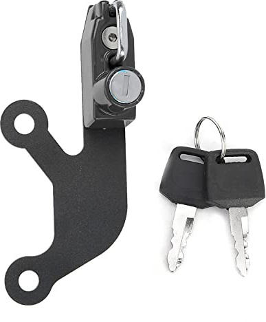 Verrouillage de casque de moto côté gauche antivol haute résistance sécurité 650 Z 650 (Noire)