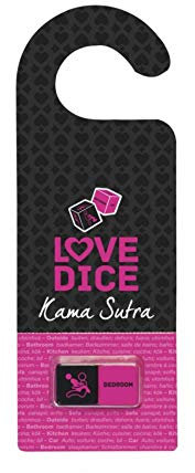 Tease & Please Kama Sutra Dados del Amor y Colgador de Puerta - Juegos Sexuales de Parejas Adultos con Diferentes Posiciones del Kama Sutra - Dados Sexuales
