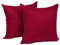 WOLTU 2er Set Kissenbezug 50x50 cm Bordeaux 100% Baumwolle, Nur Kissenbezug - Kissenbezüge Kopfkissenbezug mit Reissverschluss,Weicher Sofakissenbezug, Doppelpack Dekokissenbezug