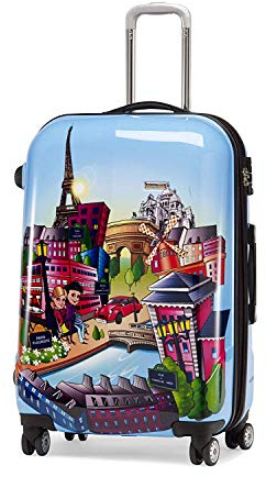 Bowatex Kinder Bordgepäck Trolley Claymore klein Bild Funy Paris Bunt