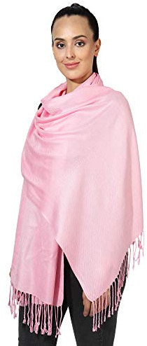 World of Shawls Pashmina Style All Seasons Handcrafted Wrap Shawl Stole Scarf