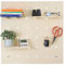 Pegboard Wandregal aus Holz Kreatives Stecktafel Ordnungssystem inkl. Zubehör Werkzeugwand 58 x 58 cm individuell erweiterbares Regalsystem für Küche Bad Kinderzimmer Garage & Werkstatt (Natur)