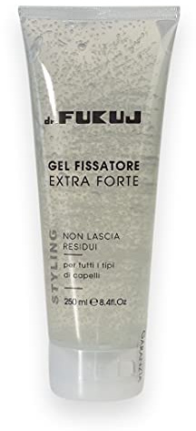 Dr. Fukuj Gel modellante per capelli extra, ml 250, tenuta extra forte, gel fissatore extra forte